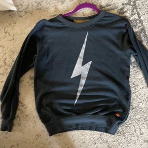 Reversible aviator nation bolt sweatshirt